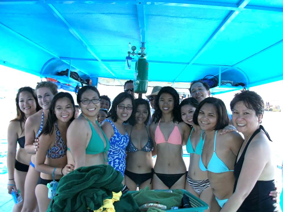 The group after we went snorkeling