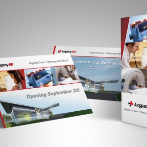 Legacy ER Brochure and Direct Mail Post Cards